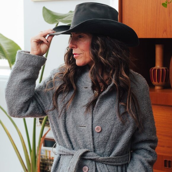 Vintage Wool Wrap Coat by Niccolini - Picture 2 of 10